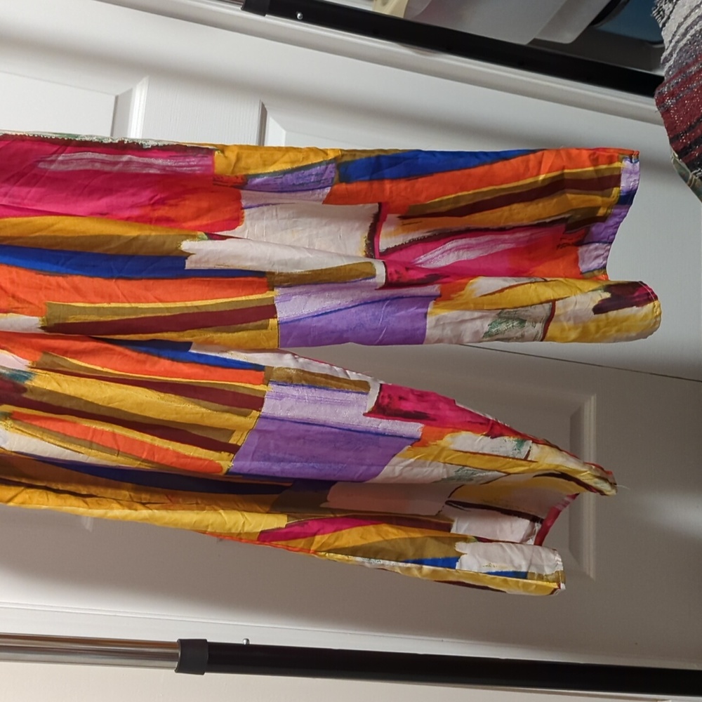 Colorful wide leg flowy pants - Picture 4 of 5